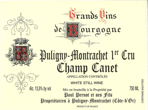 Puligny-Montrachet Champ Canet Premier Cru Bottle