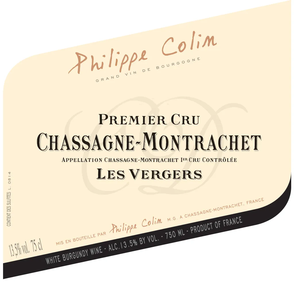 Chassagne-Montrachet Les Vergers Premier Cru Bottle