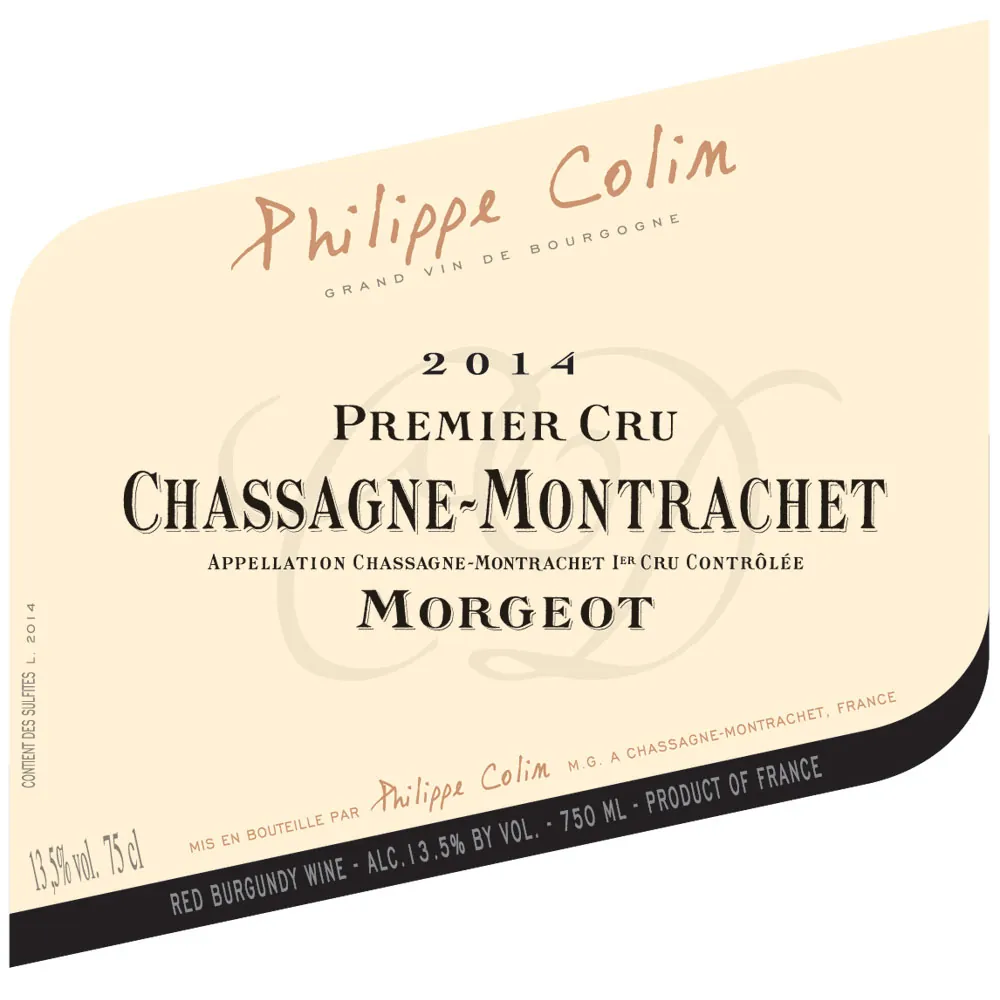 Chassagne-Montrachet Morgeot Premier Cru Rouge Bottle