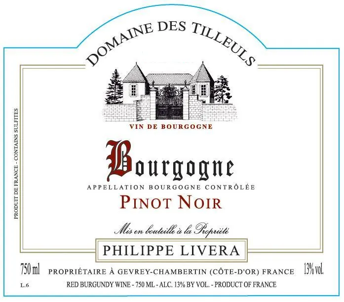 Bourgogne Pinot Noir Vieilles Vignes Bottle