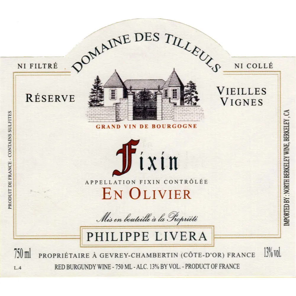 Fixin En Olivier Bottle