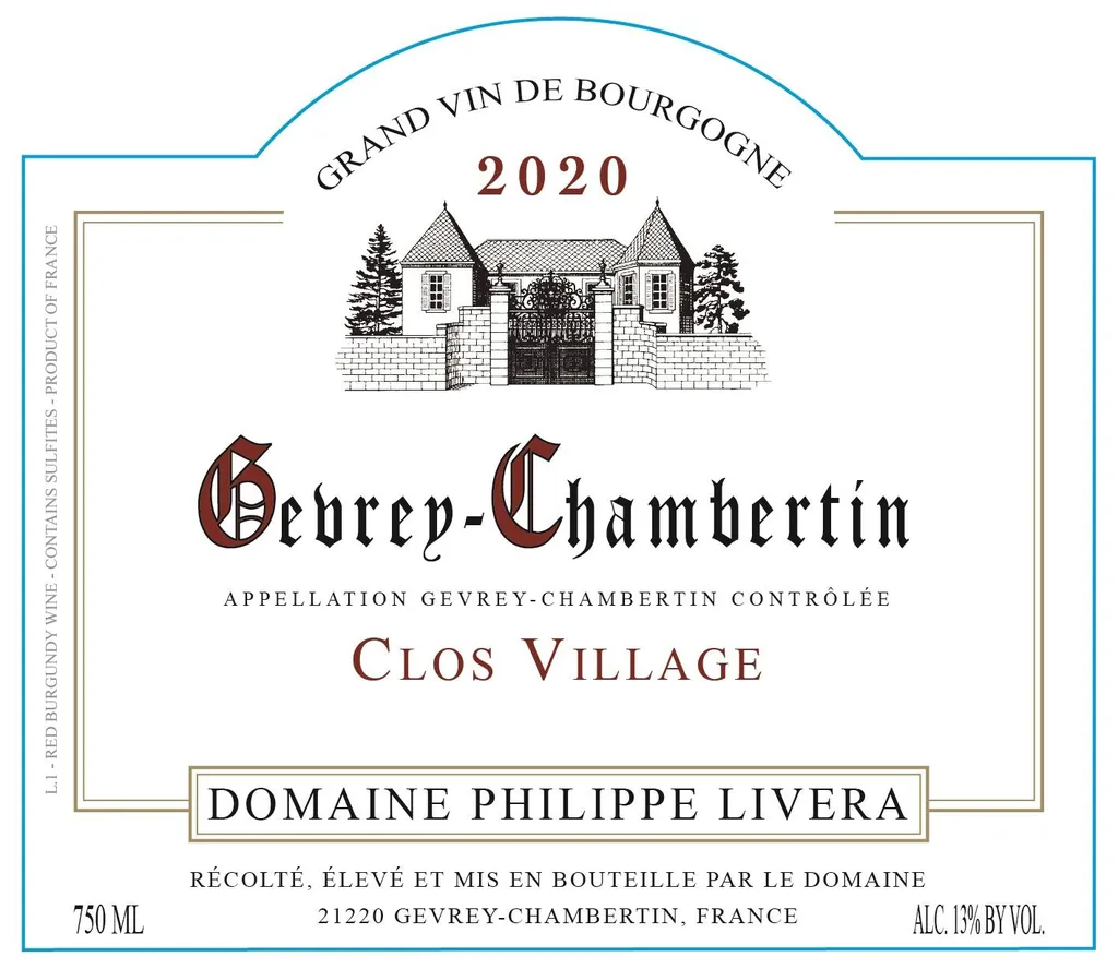 Gevrey-Chambertin Clos Village Vieilles Vignes Bottle