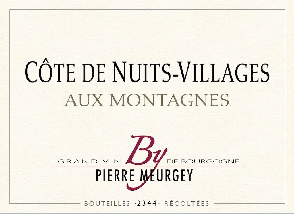 Cote de Nuits-Villages Aux Montagnes Bottle