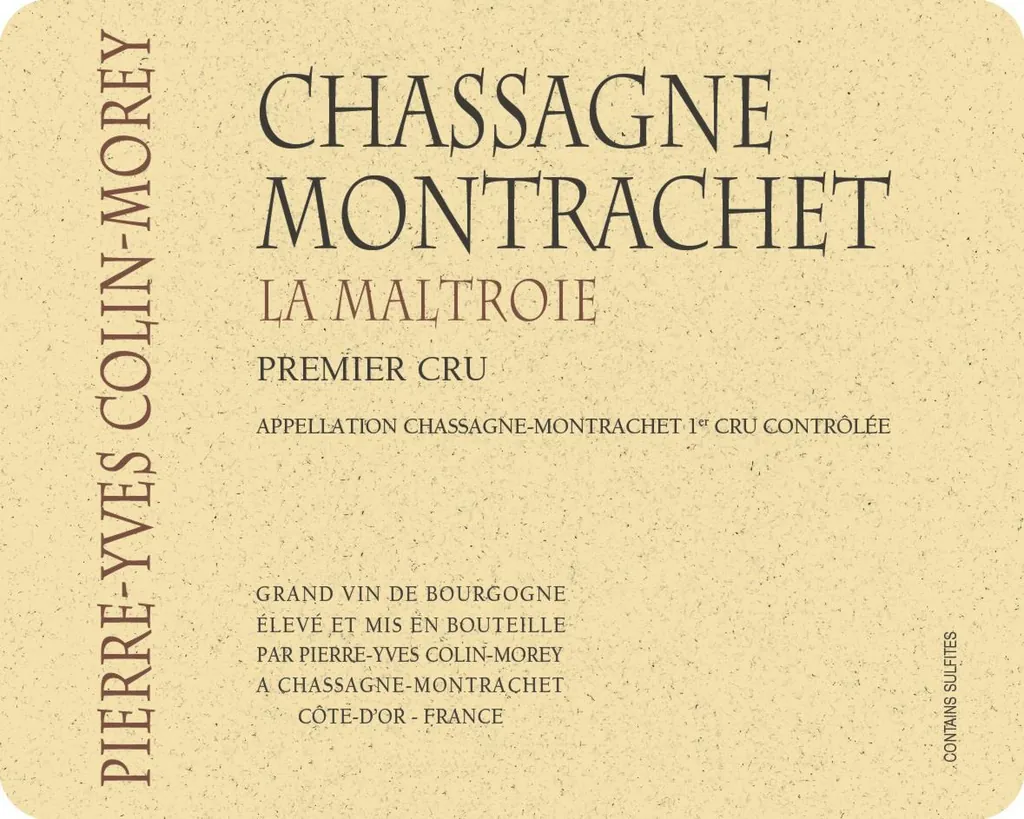 Chassagne-Montrachet La Maltroie Premier Cru Bottle