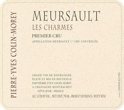Meursault Les Charmes Premier Cru Bottle