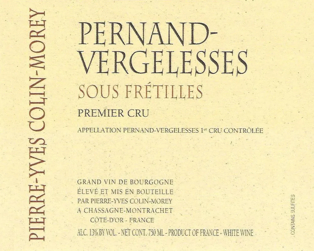 Pernand-Vergelesses Sous Fretilles Bottle