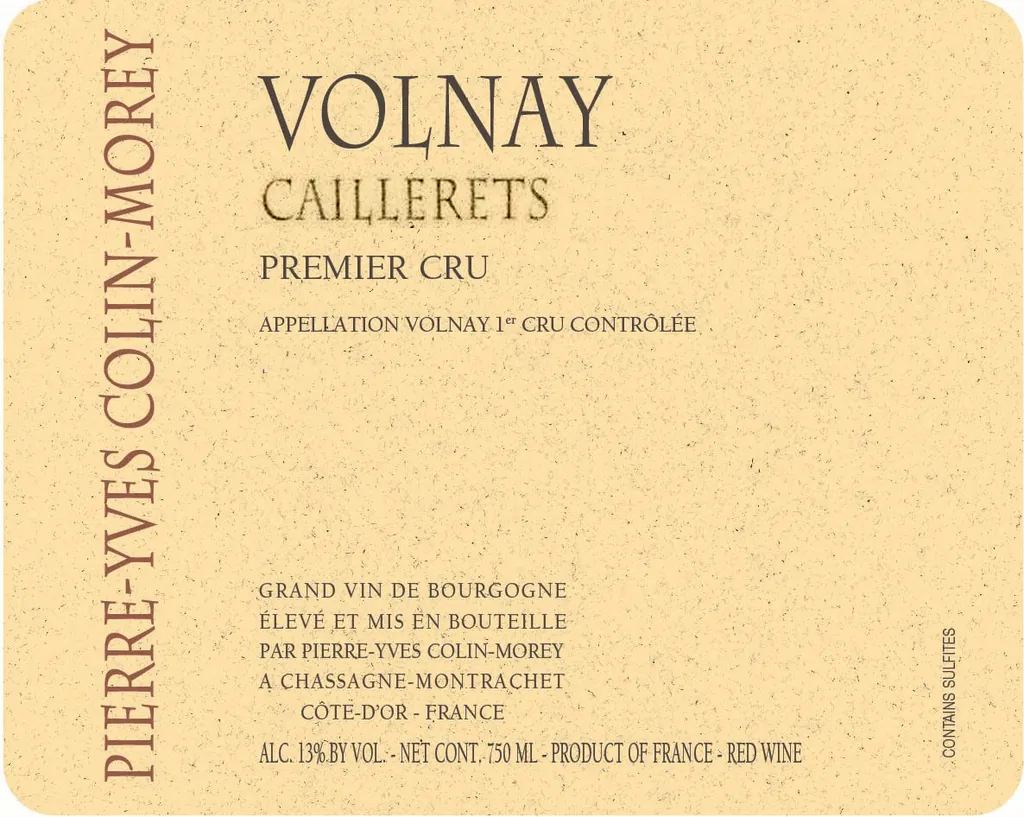 Volnay Les Caillerets Premier Cru Bottle