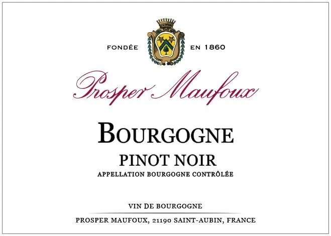 Bourgogne Pinot Noir Bottle