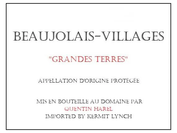 Beaujolais-Villages Les Grandes Terres Bottle
