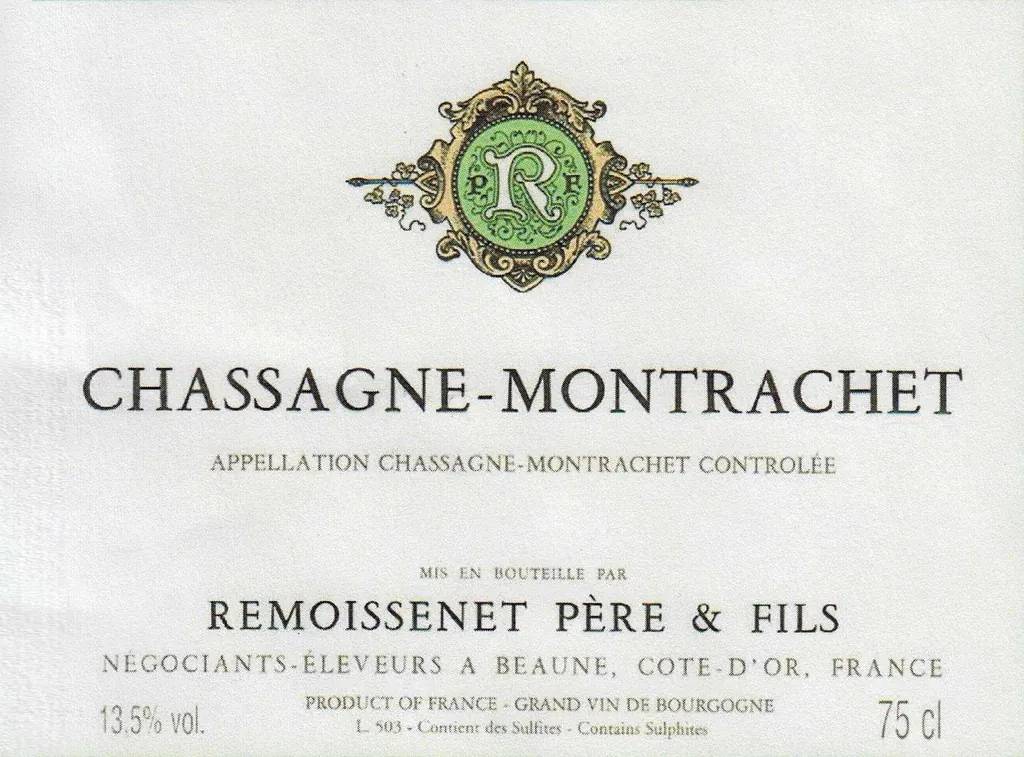 Chassagne-Montrachet Bottle
