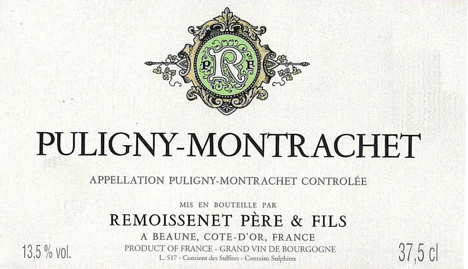 Puligny-Montrachet Bottle
