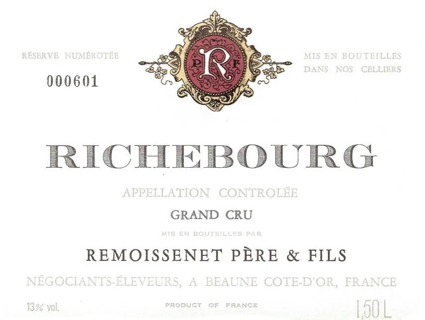 Richebourg Grand Cru Bottle