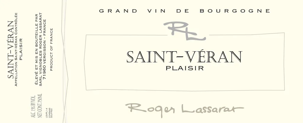 St-Veran Plaisir Bottle