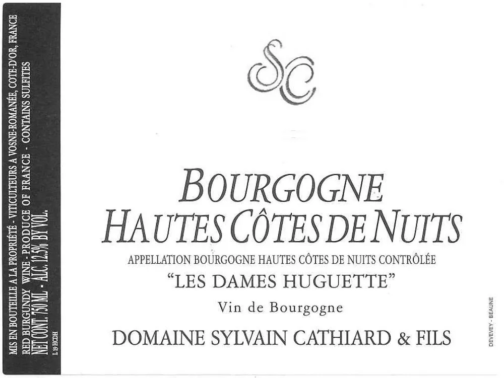 Hautes Cotes de Nuits Les Dames Huguette Rouge Bottle