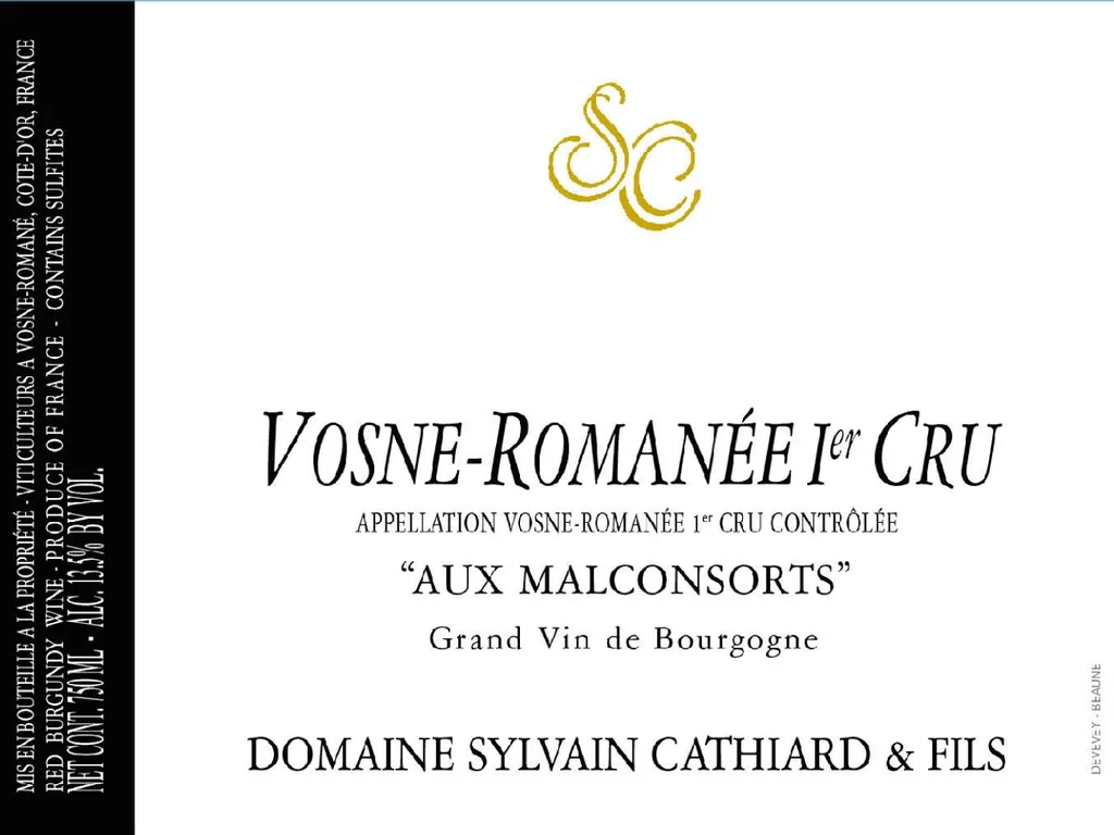 Vosne-Romanee Aux Malconsorts Premier Cru Bottle