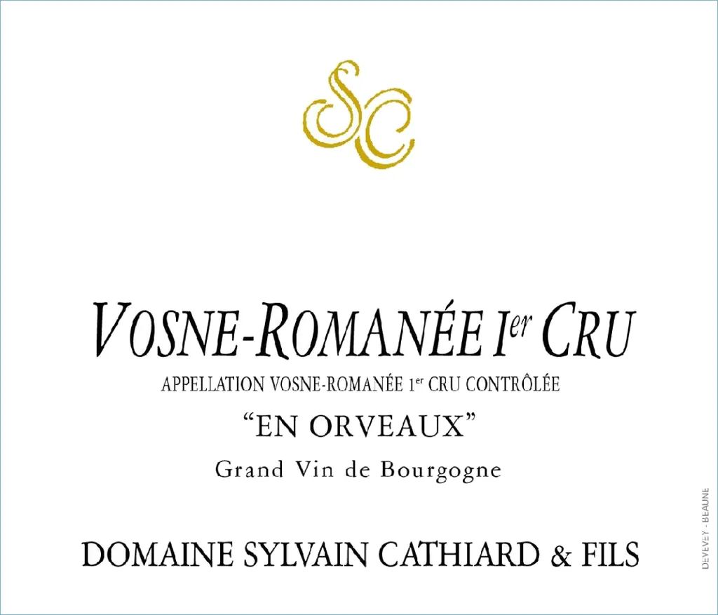 Vosne-Romanee En Orveaux Premier Cru Bottle