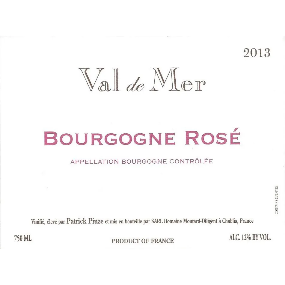 Bourgogne Rose Bottle