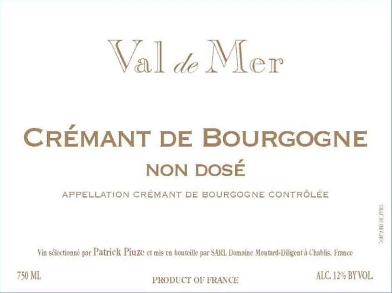 Cremant De Bourgogne Non Dose Bottle