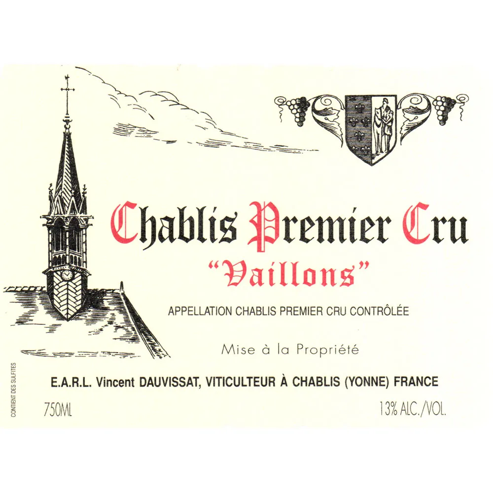 Chablis Vaillons Premier Cru Bottle
