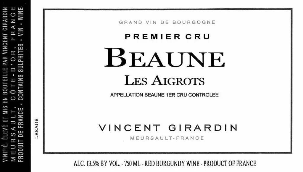 Beaune Clos des Aigrots Premier Cru Bottle