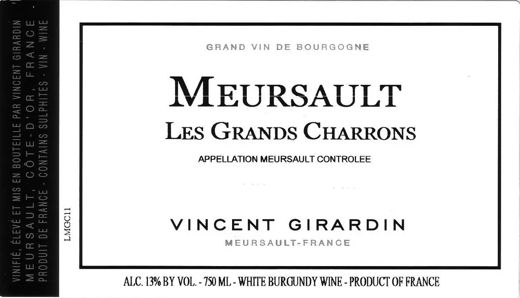 Meursault Les Grands Charrons Bottle