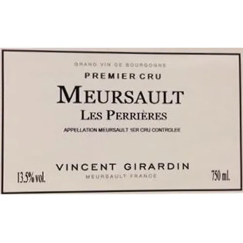 Meursault Les Perrieres Premier Cru Bottle