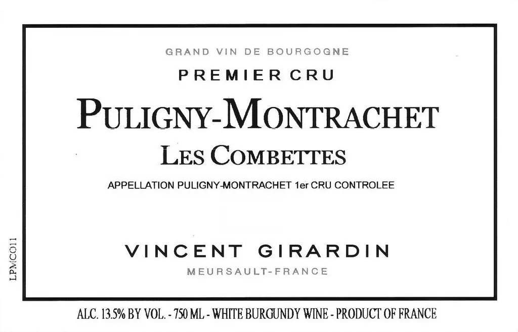 Puligny-Montrachet Les Combettes Premier Cru Bottle