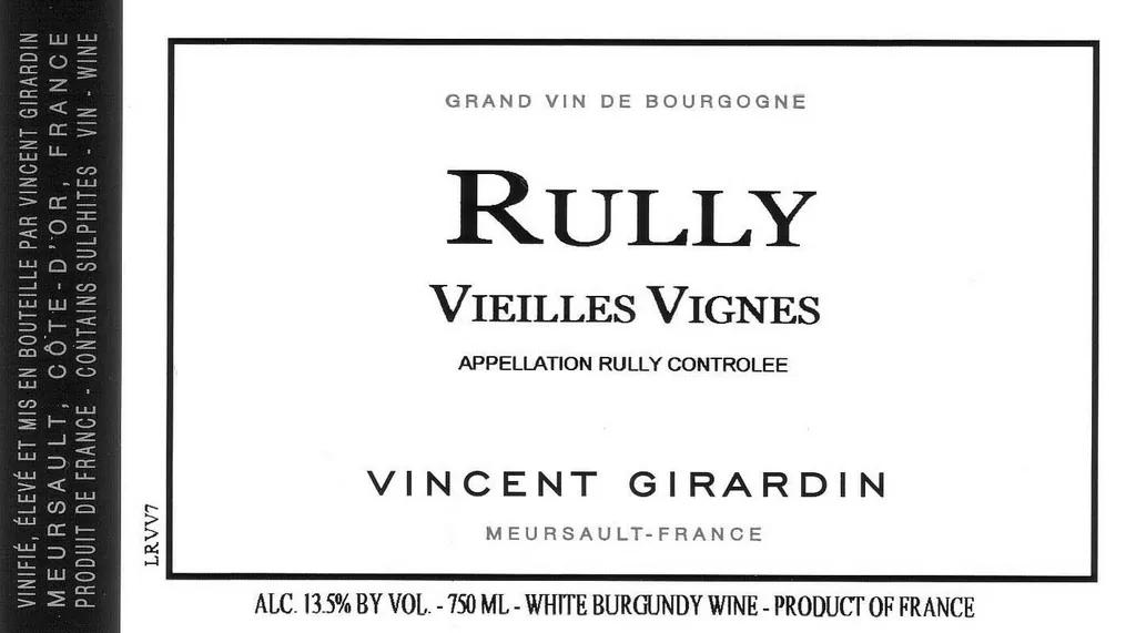 Rully Vieilles Vignes Blanc Bottle