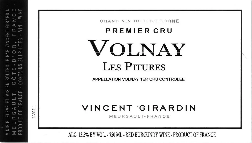 Volnay Les Pitures Premier Cru Bottle