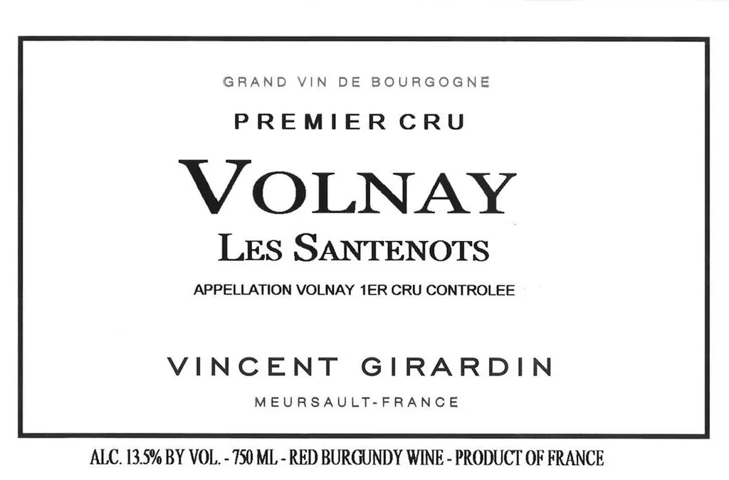 Volnay Les Santenots Premier Cru Bottle