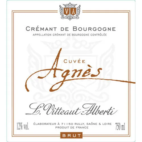 Cremant de Bourgogne Blanc de Blancs Agnes Bottle
