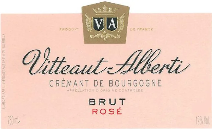 Cremant De Bourgogne Brut Rose Bottle