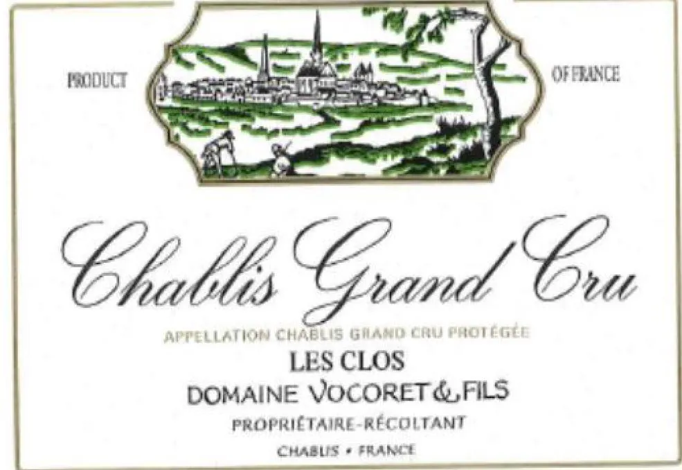 Chablis Les Clos Grand Cru Bottle