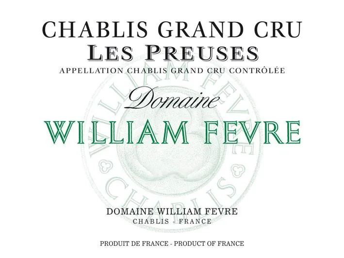 Chablis Les Preuses Grand Cru Bottle