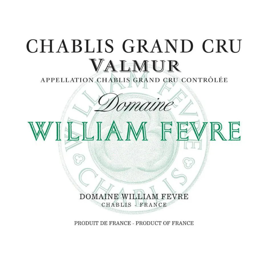 Chablis Valmur Domaine Grand Cru Bottle