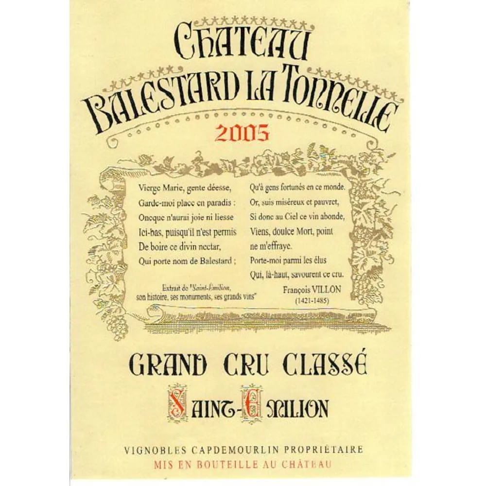 Chateau Balestard La Tonnelle Bottle