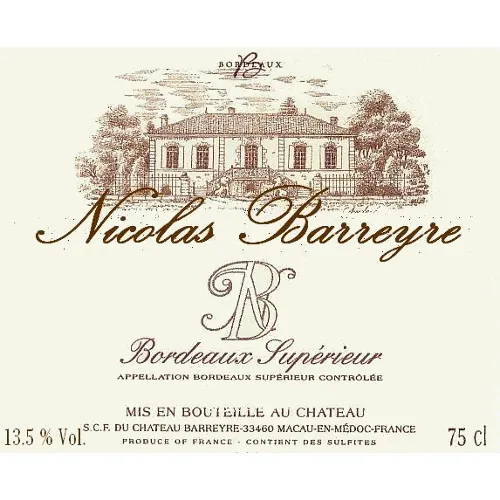 Bordeaux Superieur Bottle