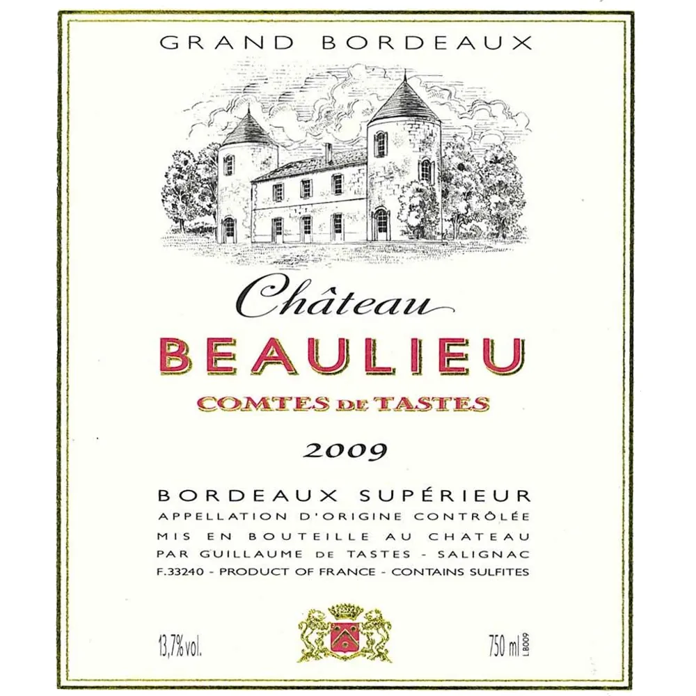 Comtes de Tastes Bottle