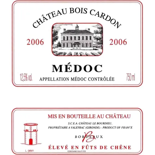 Chateau Bois Cardon Bottle