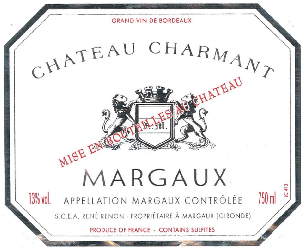 Chateau Charmant Bottle