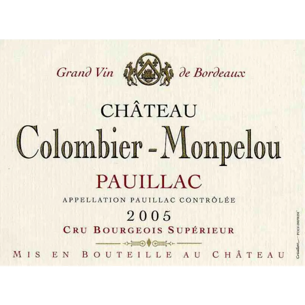 Chateau Colombier Monpelou Bottle
