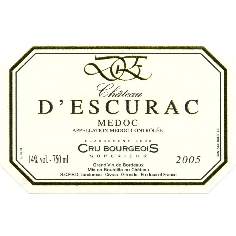 Chateau d'Escurac Bottle