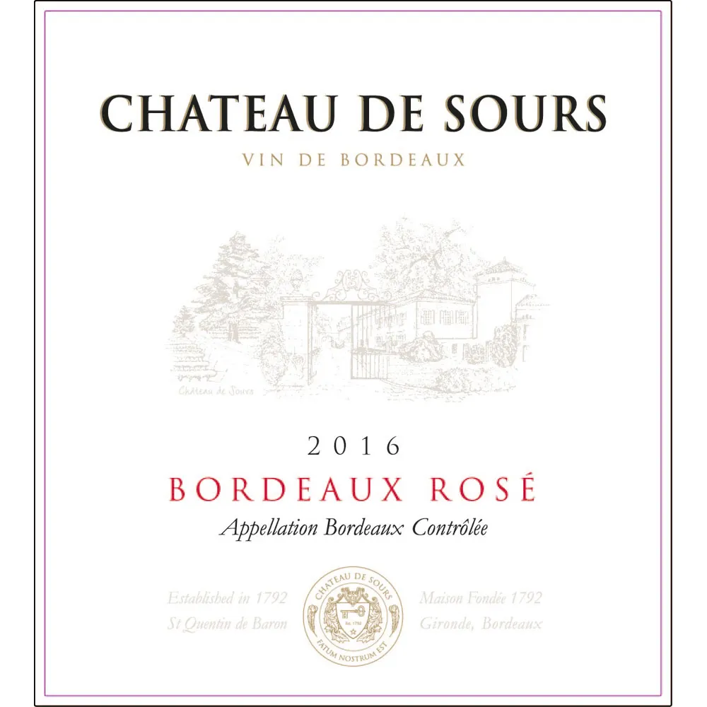Bordeaux Rose Bottle