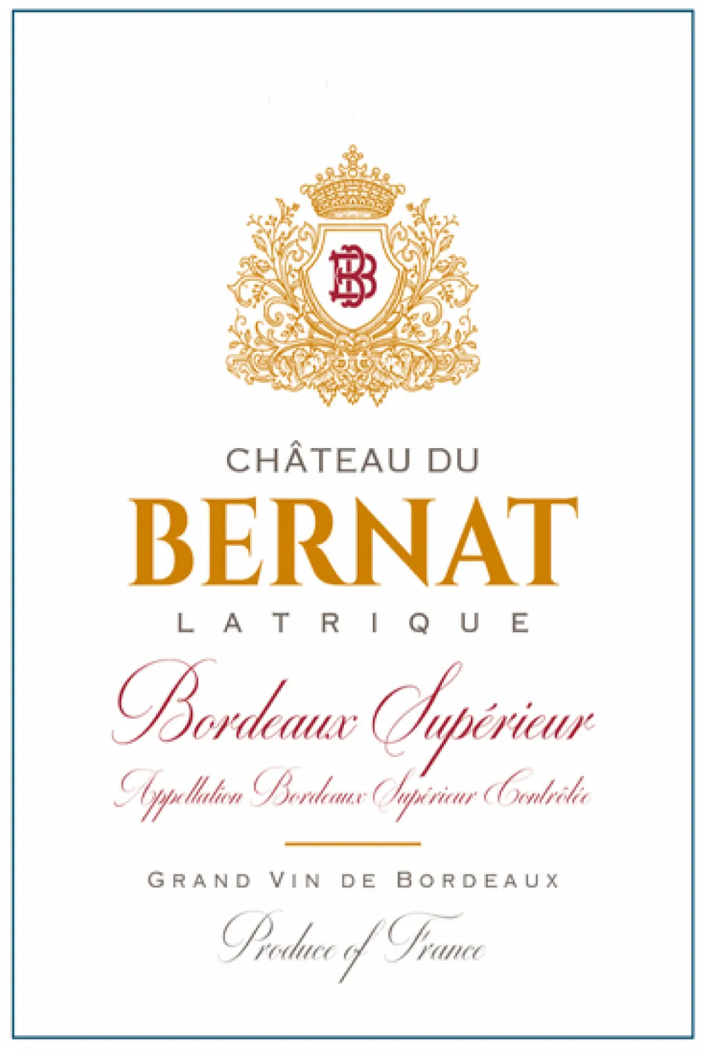 Latrique Bordeaux Superieur Bottle