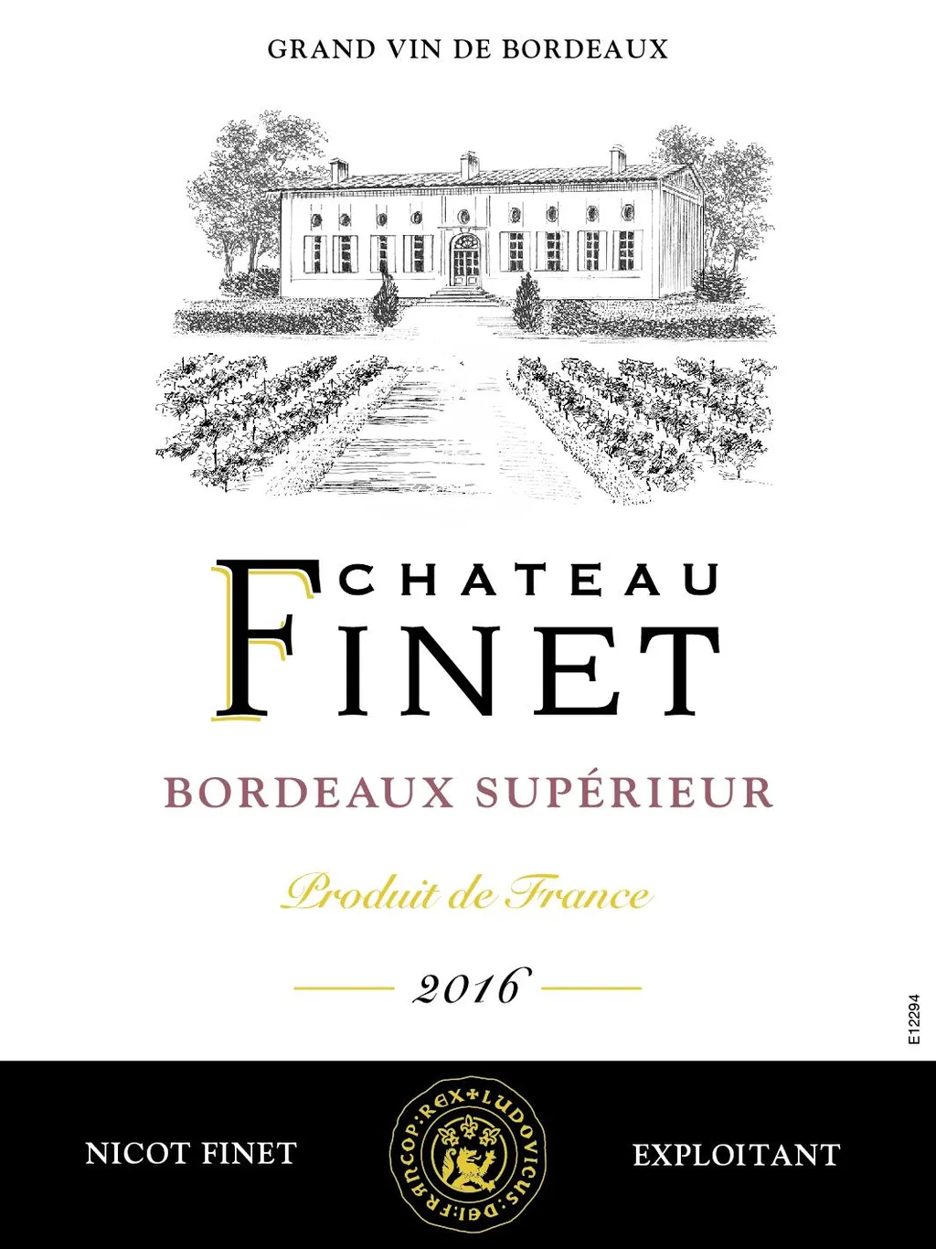 Bordeaux Superieur Bottle