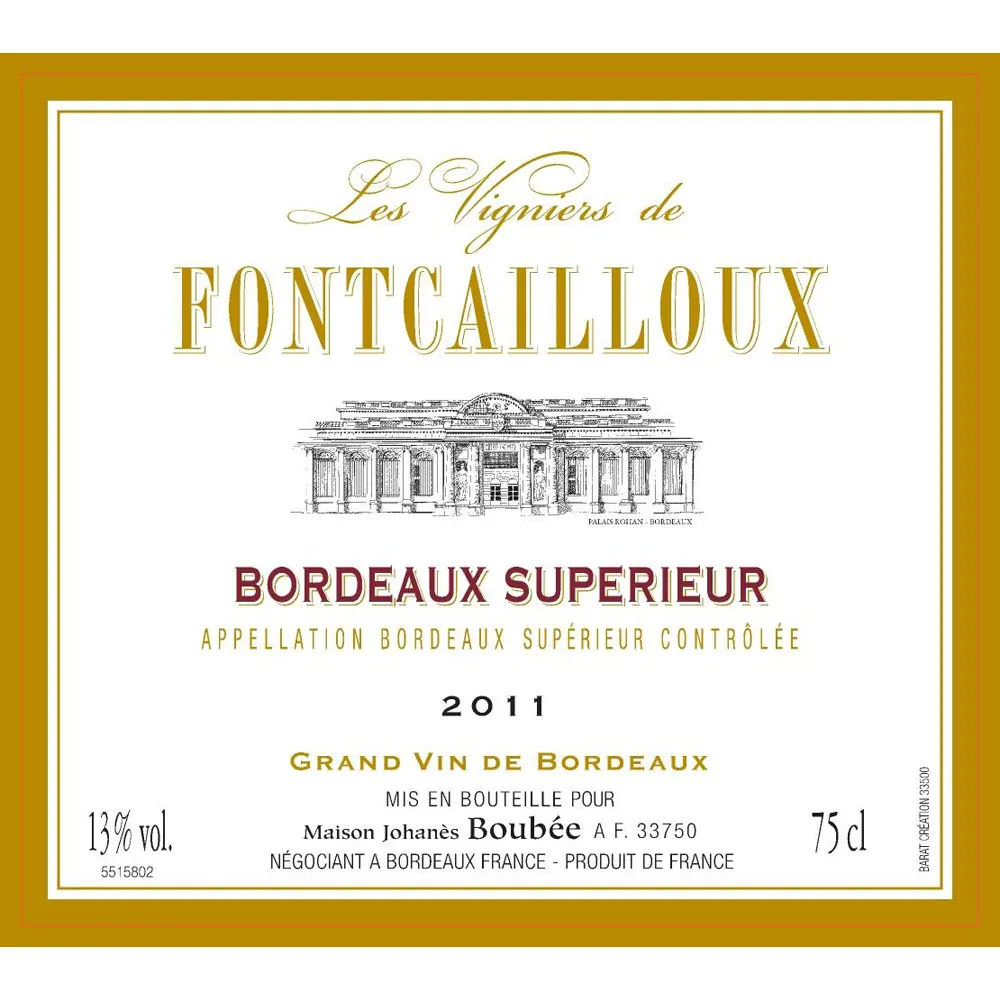 Chateau Fontcailloux Bottle