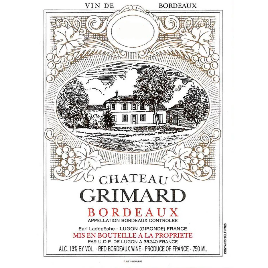 Chateau Grimard Bottle
