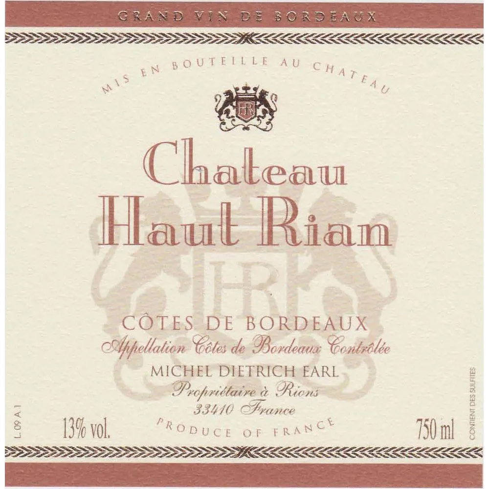 Bordeaux Rouge Bottle