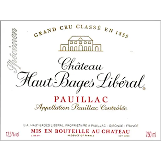 Chateau Haut-Bages Liberal Bottle