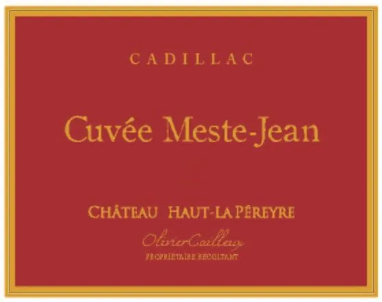 Cuvee Meste-Jean Cadillac Bottle